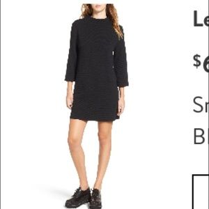 Leith 3/4 sleeve texture dress